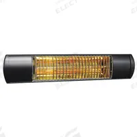 SOLAIRA Electric Infrared Heater: 1500W/2000W Watt Output, 208/240V AC, 1 Phase, Hardwired, Aluminum (MPN SCOSYXL20240L1B). Key specifications — Wattage Output: 1500W/2000W; Voltage: 208/240V AC; Brand: SOLAIRA; Electrical Connection: Hardwired; Element Type: Quartz Lamp; Housing Color: Black; Housing Material: Aluminum; Overall Dimensions - L x W x D: 15-1/2 in x 4 in x 4-1/4 in.