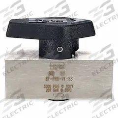 PARKER Rotary Plug valve: For Chemicals/Gas/Oil Media, 2-Way, 1/2 in Pipe Size, FNPT x FNPT, Female (MPN 8F-PR6-VT-SS). Key specifications — Brand: PARKER.