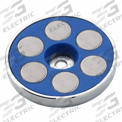 APPROVED VENDOR Rare Earth Magnet: Neodymium, 2 in Outside Dia, 0.197" Tap Size, 0.325 in Thick - Cup Rare Earth Magnets