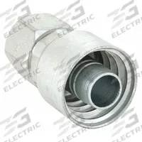 WEATHERHEAD Hydraulic Crimp Fitting: Steel x Steel, Straight, -12 For Hose Dash Size, JIC x Crimp (MPN 12Z-612). Key specifications — Fitting Gender: Female x Genderless; Fitting Connection Type: JIC x Crimp; Thread Size: 1-1/16"-12; For Hose Dash Size: -12; Brand: WEATHERHEAD.