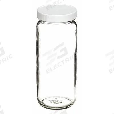 APPROVED VENDOR Sampling Bottle: 250 mL, 58-400 mm, Colorless, Semi-Volatile Organics - Clear Wide Mouth Round Glass Lab Bottles