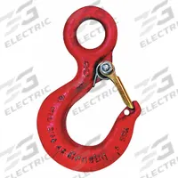 CROSBY Sling Hook: 15,000 lb Working Load Limit, 100 Hook Grade, Carbon Steel, 3 in Hook Opening Wd (MPN 1022271). Key specifications — Color: Red; Brand: CROSBY; Visual Indicator Markings: Deformation & Max Angle.