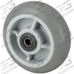 APPROVED VENDOR Caster Wheel: 6 in Wheel Dia., 2 in Wheel Wd, Rubber, 450 lb Load Rating, Gray (MPN 26Y431). Key specifications — Wheel Core Material: Polypropylene; Wheel/Tread Color: Gray; Brand: APPROVED VENDOR.