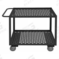 APPROVED VENDOR Utility Cart: 1,200 lb, 2 Shelves, 36 in L x 24 in W Shelf, 24 in Between Shelves (MPN RSCM-2436-2-95). Key specifications — Brand: APPROVED VENDOR; Caster Wheel/Tread Material: Polyurethane; Caster/Wheel Configuration: (2) Swivel.