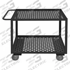 APPROVED VENDOR Utility Cart: 1,200 lb, 2 Shelves, 36 in L x 24 in W Shelf, 24 in Between Shelves (MPN RSCM-2436-2-95). Key specifications — Brand: APPROVED VENDOR; Caster Wheel/Tread Material: Polyurethane; Caster/Wheel Configuration: (2) Swivel.