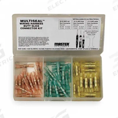 MASTER APPLIANCE Wire Connector Kit: 50 Pieces - Mixed Wire Connector & Terminal Sets