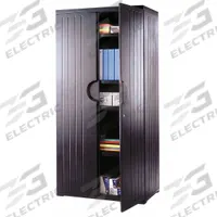 ICEBERG Storage Cabinet: Black, Plastic, 72 in Overall Ht, 36 in Overall Wd, 22 in Overall Dp (MPN 92571). Key specifications — Material: Plastic; Brand: ICEBERG; Color: Black; Locking: Yes.