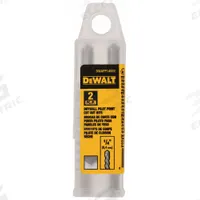 DEWALT Cut-Out Bit: High Speed Steel, 1/4 in Drill Bit Dia, 1 11/16 in Cutting Dp, 2 PK (MPN DWAPP14002). Key specifications — attr1254788: DEWALT; attr1254791: High Speed Steel; attr1254800: Drywall.