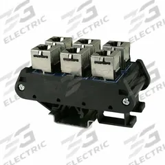 Din Rail Mounted Connector: 6 Ports, Bare Modules, PCB-Mounted, Not Numbered, Equipped (MPN 16023). Key specifications — Brand: AUTOMATION SYSTEMS INTERCONNECT; Compatible Cable Performance Category: Cat5e RJ45 Ethernet; Compatible Adapter Type: RJ45; Material: Plastic; _Port Labeling: Not Numbered; _Rear Termination: PCB-Mounted.