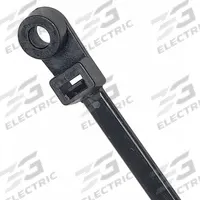 GRAINGER Cable Tie: 15 in Nominal Lg, 4 in Nominal Max. Bundle Dia., 0.3 in Wd, Black, 100 PK (MPN 36J193). Key specifications — Screw Mount Hole Size: #10; Color: Black; Brand: GRAINGER.