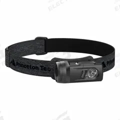 PRINCETON TEC Headlamp: 450 lm Max. Brightness, 100 hr Max Run Time, 60 m Max Beam, 2 Light Outputs (MPN SNSOLO23-BK/DK). Key specifications — Brand: PRINCETON TEC; Battery: 3 AAA.