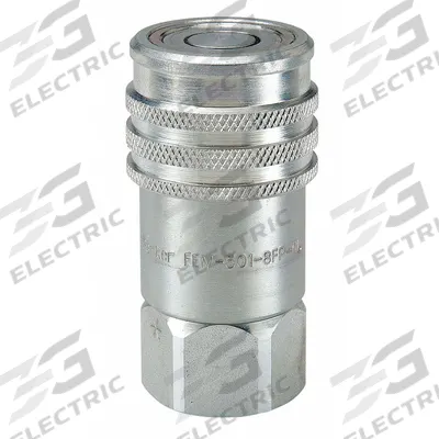 PARKER Hydraulic Quick Connect Hose Coupling: 5/8 in Coupling Size, Steel - FEM Series Hydraulic Quick-Connect Coupling Bodies