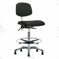 Cleanroom Task Chair: Vinyl, Armless, Ht Range 26 1/4 in to 36 in, 18 1/2 in Seat Wd, 17 in Seat Dp (MPN BR-NCR-VHBCH-CR-T1-A0-CF-RG-8540). Key specifications — Foot Support: Yes; Back Tilt Backward: 13.5°; Back Tilt Forward: 10.5°; Base Material: Aluminum; Brand: APPROVED VENDOR; Product Type: Cleanroom Task Chair; Cleanroom Class: ISO 5; ESD-Safe: Not ESD Safe.