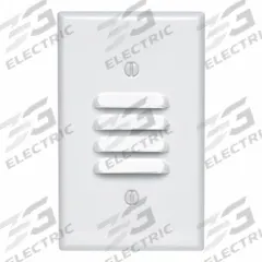 LEVITON Wall Plate: Louvred, 1 Gang, White, Std Size (MPN 88080). Key specifications — Brand: LEVITON; Material: Metal.