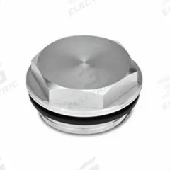 JW WINCO Threaded Plug: Aluminum, NBR Seal, Metric Fine, M42x2 Thd, 41 mm Drive Size (MPN 741-50-M42X2-OS-1). Key specifications — attr1303757: Aluminum; attr1303744: JW WINCO; attr1303766: M42x2; attr1303767: Metric Fine; attr1303762: NBR.