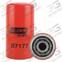 BALDWIN FILTERS Oil Filter: B7177, LF3970, 1 1/8"-16 Thread Size, 7 3/16 in Overall Ht, Oil, Cummins. Key specifications — Baldwin Interchange: B7177; FleetGuard Interchange: LF3970; Brand: BALDWIN FILTERS; Compatible Vehicle Make: Cummins; Includes: G401 Integral Gasket; Media Material: Cellulose.