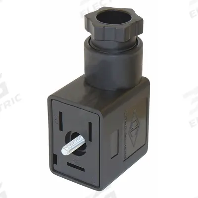 CANFIELD IND. Solenoid Valve Connector: Ground Down, G5100-1010000 - Plumbing