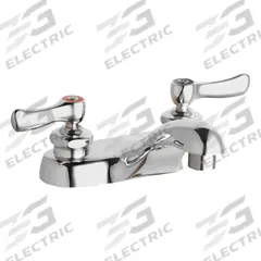 CHICAGO FAUCETS Low Arc Bathroom Faucet: 802, Cast Brass, Polished Chrome Finish, 0.5 gpm Flow Rate (MPN 802-VE66ABCP). Key specifications — Includes: Mounting Hardware; Brand: CHICAGO FAUCETS; Series: 802.