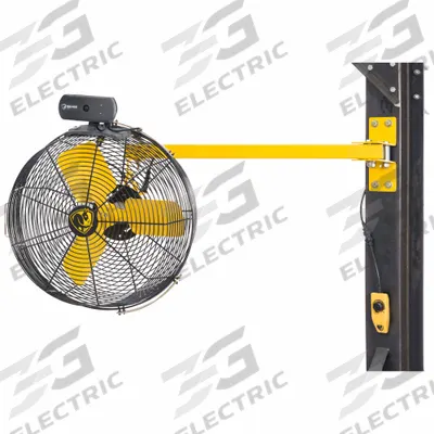BIG ASS FANS Mounted Fan: 36 1/2 in Blade Dia, 120V AC, 2/3 hp Motor HP, Wall Mount - Standard Industrial Wall-Mount Fans