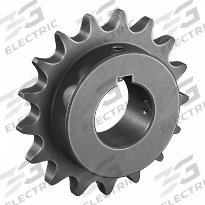 TRITAN Roller Chain Sprocket: 80, For 1 in Chain Pitch, 2 in Bore Dia, 17 Teeth - Size 80 Fixed-Bore Roller Chain Sprockets