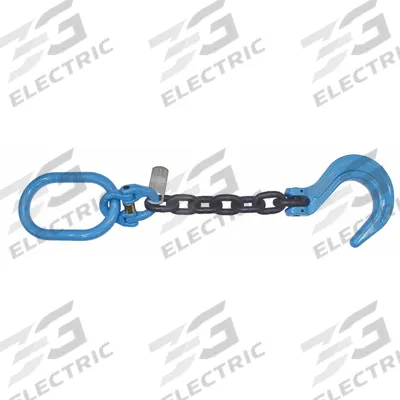 B/A PRODUCTS Chain Slings: 1/2 in Overall Hook Size, 100, 2 ft Overall Lg, Black, Steel