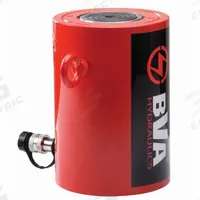BVA HYDRAULICS Hydraulic Ram: Single Acting, 200 ton Nominal Capacity, 8 in Nominal Stroke Lg, Steel (MPN HG20008). Key specifications — attr98927: BVA HYDRAULICS.