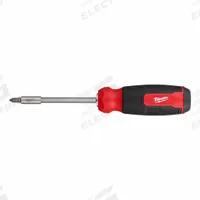 MILWAUKEE Multi-Bit Screwdriver: Nut Driver/Phillips/Slotted/Square/Torx Tip, 13 Tips, Magnetic (MPN 48-22-2900). Key specifications — attr1205339: T25; attr1205303: MILWAUKEE.