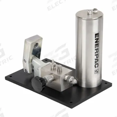 ENERPAC Hand Pump: 1 Stages, Single Acting, 40,000 psi Max. Pressure 1st Stage - High-Pressure Hand Pumps for Multiple Fluids