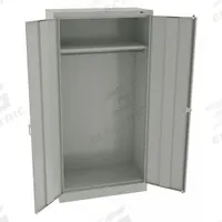 TENNSCO Storage Cabinet: 36 in x 18 in x 72 in, 1 Adj Shelf, Swing Handle & Keyed, Frame, Light Gray (MPN 7114DHLG). Key specifications — attr66548: TENNSCO; attr88067: Frame; attr88068: Light Gray; attr88069: Assembled.