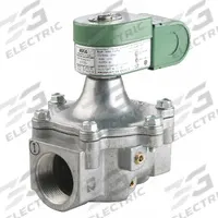 REDHAT Solenoid Valve: 2-Way, Normally Closed, 1 1/4 in Pipe Size, 120V AC, With Junction Box (MPN K3A772V). Key specifications — Brand: REDHAT; Pipe Size: 1-1/4 in; Voltage: 120V AC; Coil Enclosure: With Junction Box.