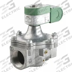 REDHAT Solenoid Valve: 2-Way, Normally Closed, 1 1/4 in Pipe Size, 120V AC, With Junction Box (MPN K3A772V). Key specifications — Brand: REDHAT; Pipe Size: 1-1/4 in; Voltage: 120V AC; Coil Enclosure: With Junction Box.