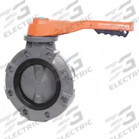HAYWARD Butterfly Valve: 6 in Pipe Size, Concentric, 150 psi Max. Pressure (CWP), Wafer, FKM, FKM (MPN BYV44060A0VL000). Key specifications — Brand: HAYWARD; Handle Type: Lever; Disc Material: Glass-Filled Polypropylene.