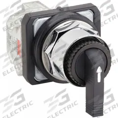 DAYTON Selector Switch: 30 mm Panel Mounting Size, 3 Positions, Extended Lever, 1NO/1NC, Metallic (MPN 30G312). Key specifications — AC Contact Rating: 10 A @ 600 V; Action: Momentary/Maintained/Momentary; Cam: C; DC Contact Rating: 0.1 A @ 600 V; Hazardous Location Specification: Not Rated; Operator Head Material: Plastic; Operator Head Type: Long-Handled Knob; Operator Illumination: Non-Illuminated.