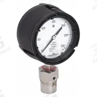 ASHCROFT Pressure Gauge with Diaphragm Seal: 0 psi to 300 psi, 1259/311-312, 4 1/2 in Dial, Bottom (MPN 451259SD04L/50312HH04TXCF300#). Key specifications — Brand: ASHCROFT; Gauge Case Liquid: None; Seal Fill Liquid: Halocarbon; Seal Lower Housing Material: Hastelloy C-276; Accuracy: ±1.00%; Gauge Wetted Parts: Stainless Steel.