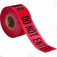 APPROVED VENDOR Barricade Tape: 1,000 ft Lg, 3 in Wd, Danger Do Not Enter Legend, Polyethylene (MPN 102824). Key specifications — Tape Message: Danger Do Not Enter; Message Color: Black; Brand: APPROVED VENDOR.