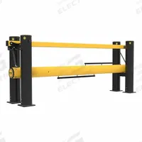 A-SAFE Traffic Gate: 2 Rails, Black/Yellow, Vertical Swing, 78 3/4 in Opening Wd, Manual Operation (MPN A-01-12-0368). Key specifications — Material: Polymer; Color: Yellow; Finish: Zinc-Nickel; Swing Direction: Vertical; Brand: A-SAFE.