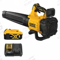 DEWALT Battery-Powered Handheld Leaf Blower Kit: 20V MAX XR®, 450 cfm Max. Air Flow, 2 Speeds (MPN DCBL722P1). Key specifications — attr976723: Blower; attr976705: 5.0 Ah; attr976738: DEWALT.