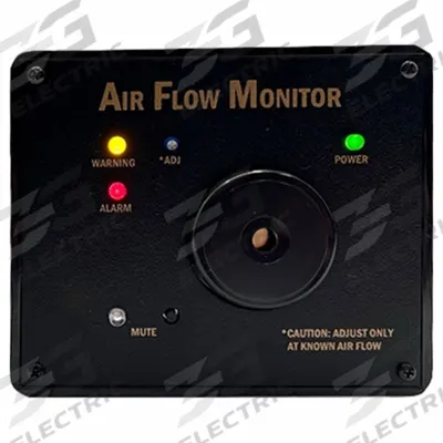 GLAS-COL Airflow Monitor: 5 in Overall Lg, 4 1/2 in Overall Wd, Flow Sensor - Fume Hood Airflow Monitors