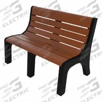 ULTRASITE Outdoor Bench: Newport, 48 in Overall Lg, 33 3/8 in Overall Ht, Brown, Black (MPN PB 4BRONEW). Key specifications — Manufacturer Part Number: PB 4BRONEW; Brand: ULTRASITE; Frame Color: Black; Product Type: Outdoor Bench; Seat Color: Brown; Series: Newport.