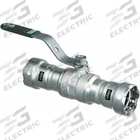 VIEGA MEGAPRESS Manual Two-Way Ball Valve: 2 in, 316 Stainless Steel, Straight Valve Body, Two-Piece (MPN 29030). Key specifications — Brand: VIEGA MEGAPRESS; Handle: Locking Lever.