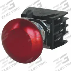 EATON Hazardous Location Push Button: 30 mm, Metallic, Mushroom Head Profile, 1NO/1NC (MPN 10250T712R). Key specifications — Manufacturer Part Number: 10250T712R; Product Type: Push Button Operators; Series: 10250T; Brand: EATON; AC Contact Rating: 10 A @ 600 V; Action: Momentary; DC Contact Rating: 2.5 A @ 250 V; Operator Illumination: Non-Illuminated.