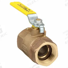 APOLLO Manual Two-Way Ball Valve: 1 1/2 in, Bronze, Straight, FNPT x FNPT, Full Port Ball Port (MPN 8010701). Key specifications — Brand: APOLLO; Handle: Lever.