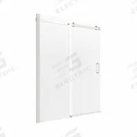 FOREMOST Shower Door: 58 7/8 in Min. Door Wd, 60 in Max. Door Wd, 74 in Overall Ht, Frameless (MPN LGRLSC6074-CL-BN). Key specifications — Brand: FOREMOST; Door Frame Finish: Brushed Nickel.