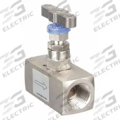 PARKER Needle Valve: Inline Valve Body, 316 Stainless Steel, Integral Bonnet, 1/2 in Pipe Size, NPT (MPN HNVS8FF). Key specifications — For Media: Oil; Standards: C Certified; Brand: PARKER; Valve Series: H; Stem Type: Non-Rotating; Connection Gender - Side 2: Female; Connection Gender - Side 1: Female; Connection Type - Side 1: NPT.