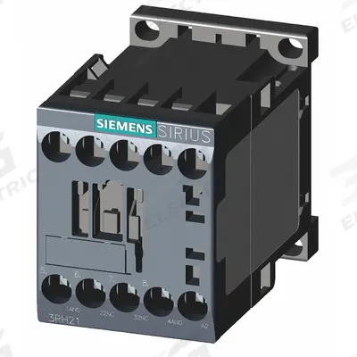Siemens Control Relay: DIN-Rail & Surface Relay Mounting, 240V AC Coil Volt, 2NO/2NC - Combination DIN-Rail & Surface-Mounted Relays