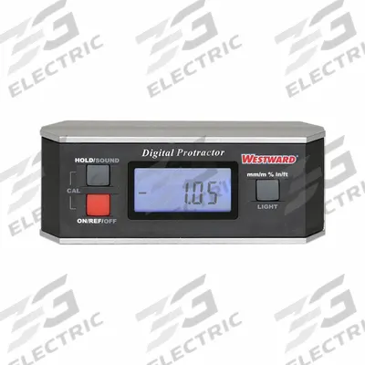 WESTWARD Digital Protractor: -360°to 360°, +/-0.15° Accuracy, 0.05° Resolution - Digital Protractors