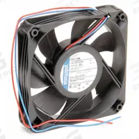 EBM-PAPST Axial Fan: 86 cfm Airflow @ 0.000 in SP, 4 11/16 in Ht, 1 in Dp, Lead Wires, IP20, 12V DC (MPN 4412FNH). Key specifications — Blade Material: Polyamide; Brand: EBM-PAPST.