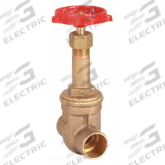 MILWAUKEE VALVE Gate Valve: 3/8 in, Bronze, Rising, Sweat x Sweat, 200 psi Max. Pressure (CWP) (MPN 149.375). Key specifications — Wedge Material: Bronze; Brand: MILWAUKEE VALVE; Bonnet Material: Bronze.