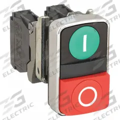 SCHNEIDER ELECTRIC Multihead Operator: 2 Buttons, 22 mm, 1NO/1NC, Metallic (MPN XB4BL73415). Key specifications — AC Contact Rating: 1.2 A @ 600 V; Action: Momentary/Momentary; DC Contact Rating: 0.27 A @ 250 V; Legend: I/O; Operator Illumination: Non-Illuminated; Product Type: Multihead Operators; Series: XB4; Manufacturer Part Number: XB4BL73415.