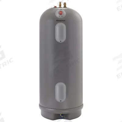 RHEEM Electric Water Heater: 240V AC, 50 gal, 4,500 W, Single Phase, 62.8 in Ht - Corrosion-Resistant Commercial Electric Water Heaters